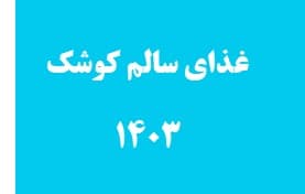 غذاي سالم كوشك